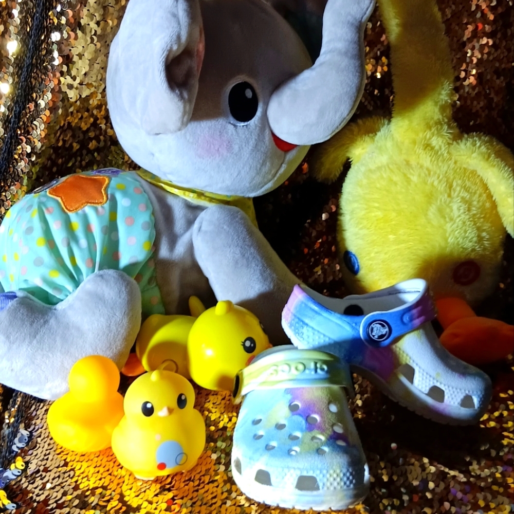 Baby Girl Tie-Dye Crocs